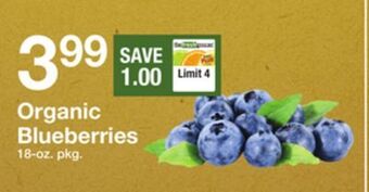 The Fresh Grocer Organic blueberries offer