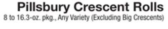 The Fresh Grocer Crescent rolls offer