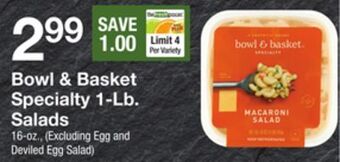 The Fresh Grocer Specialty 1-lb. salads offer