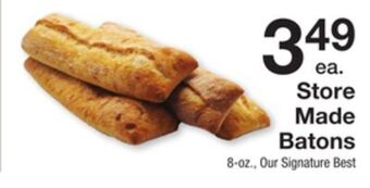 The Fresh Grocer Store made batons offer