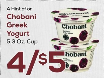 DeCicco & Sons Chobani greek yogurt offer
