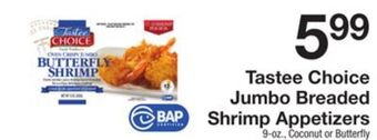 The Fresh Grocer Jumbo breaded shrimp appetizers offer