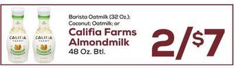 DeCicco & Sons Califia farms almondmilk 48 oz. btl. offer