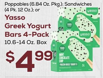 DeCicco & Sons Yasso greek yogurt bars 4-pack offer