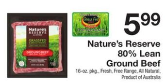 The Fresh Grocer 80% lean ground beef offer