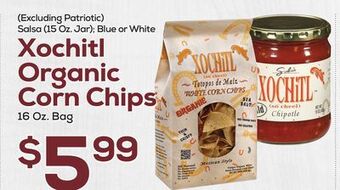 DeCicco & Sons Xochitl organic corn chips offer
