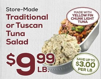 DeCicco & Sons Traditional or tuscan tuna salad offer