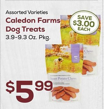 DeCicco & Sons Caledon farms dog treats offer