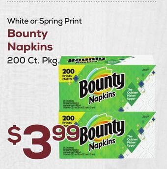 DeCicco & Sons Bounty napkins offer
