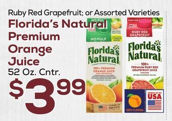 DeCicco & Sons Florida's natural premium orange juice offer
