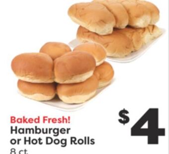 Weis Markets Hamburger or hot dog rolls offer