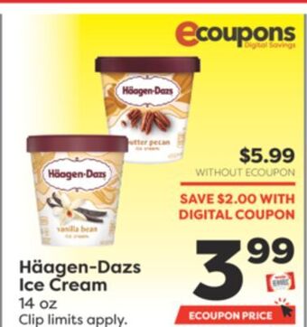 Weis Markets Häagen-dazs ice cream offer