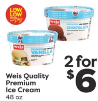 Weis Markets Weis quality premium ice cream offer