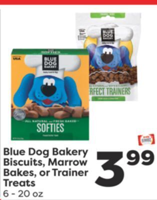 Weis Markets Blue dog bakery biscuits, marrow bakes, or trainer treats offer