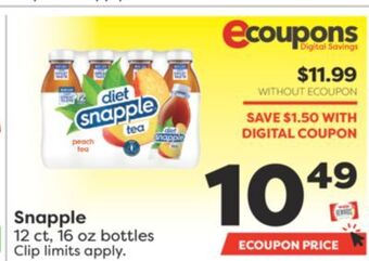 Weis Markets Snapple offer