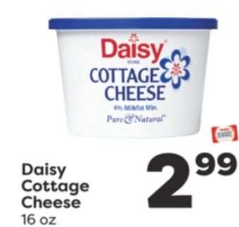 Weis Markets Daisy cottage cheese offer