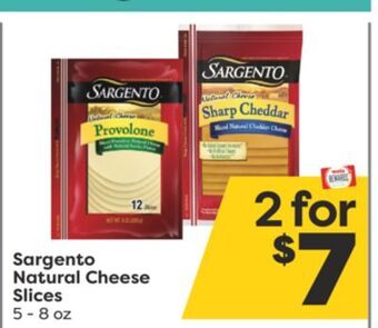 Weis Markets Sargento natural cheese slices offer