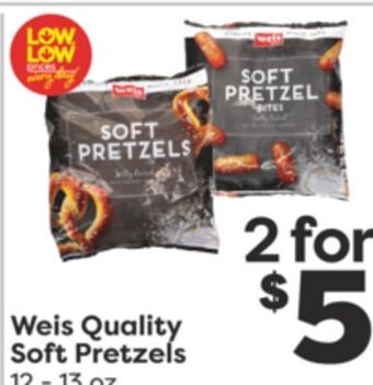 Weis Markets Weis quality soft pretzels offer