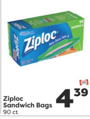 Weis Markets Ziploc sandwich bags offer