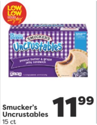 Weis Markets Smucker's uncrustables offer