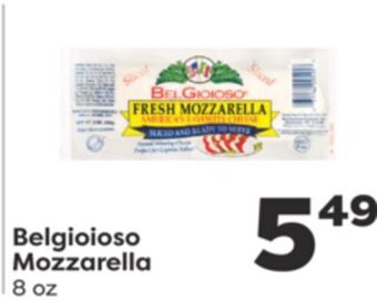 Weis Markets Belgioioso mozzarella offer