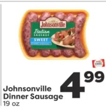 Weis Markets Johnsonville dinner sausage offer