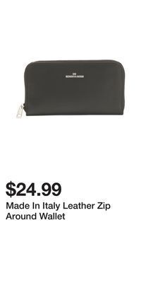 TJ Maxx Made in italy leather zip around wallet offer