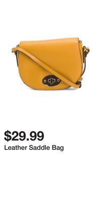 TJ Maxx Leather saddle bag offer