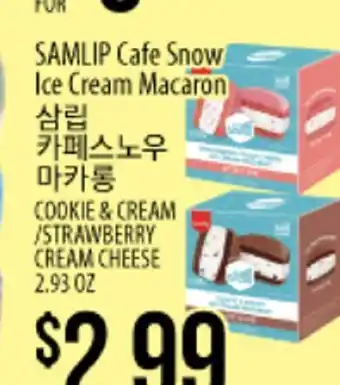 Samlip cafe snow ice cream macaron