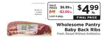 ShopRite Baby back ribs offer