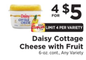 ShopRite Cottage cheese with fruit offer