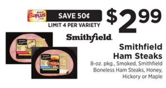 ShopRite Ham steaks offer