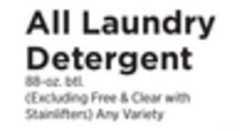 ShopRite Laundry detergent offer