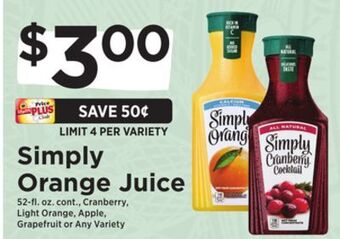 ShopRite Orange juice offer