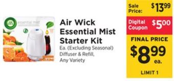 ShopRite Essential mist starter kit offer