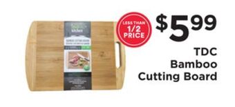 ShopRite Tdc bamboo cutting board offer