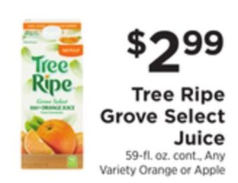 ShopRite Grove select juice offer