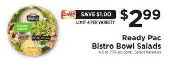 ShopRite Bistro bowl salads offer