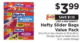 ShopRite Slider bags value pack offer