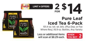 ShopRite Iced tea 6-pack offer