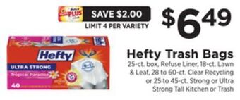 ShopRite Trash bags offer