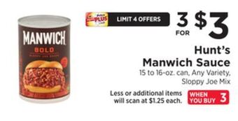 ShopRite Manwich sauce offer