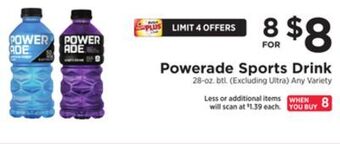 ShopRite Sports drink offer