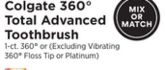 ShopRite 360° total advanced toothbrush offer