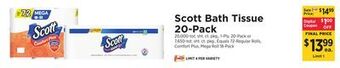 ShopRite Bath tissue 20-pack offer