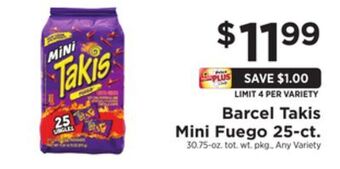 ShopRite Takis mini fuego 25-ct. offer