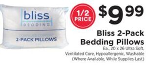 ShopRite 2-pack bedding pillows offer