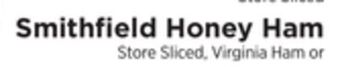 ShopRite Honey ham offer