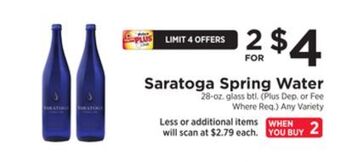 ShopRite Spring water offer