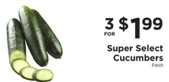 ShopRite Super select cucumbers offer